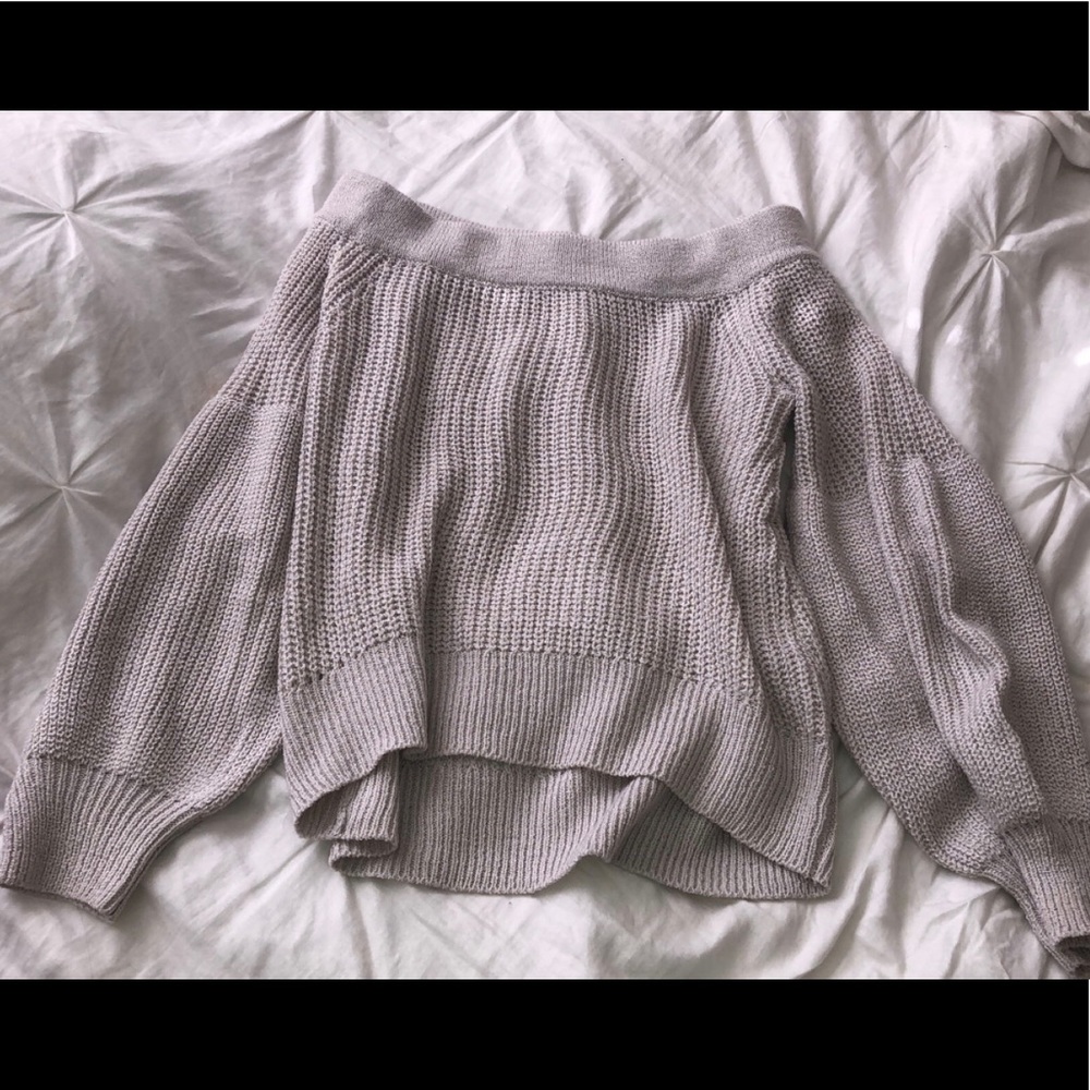 Off shoulder sweater